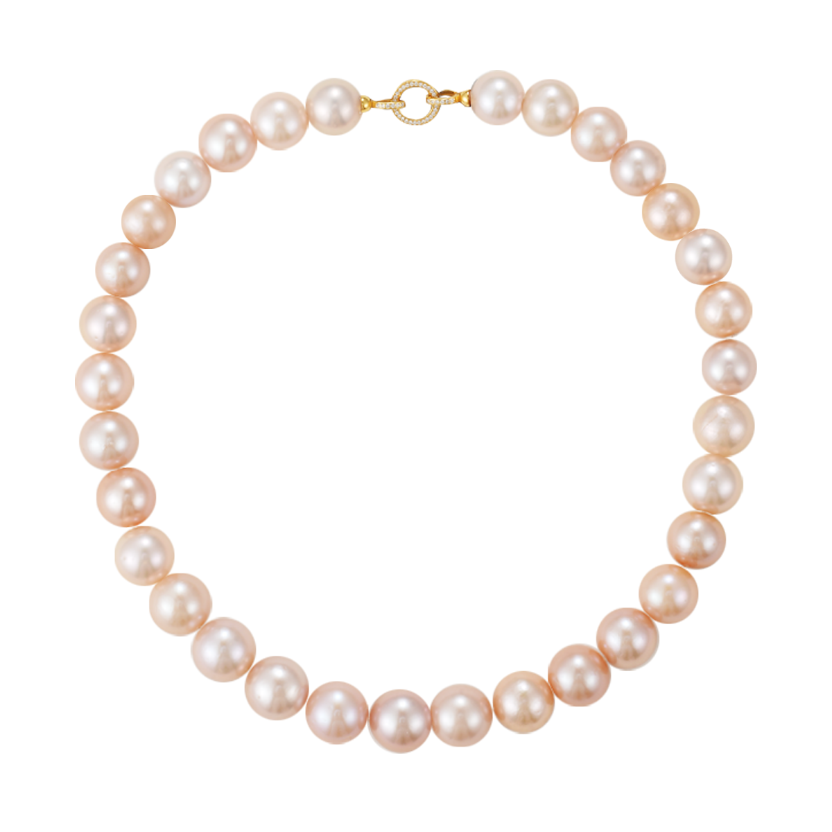 日出金-11.5-14.5-mm金色淡水珍珠项链 淡水爱迪生 Pearl Necklace detail view