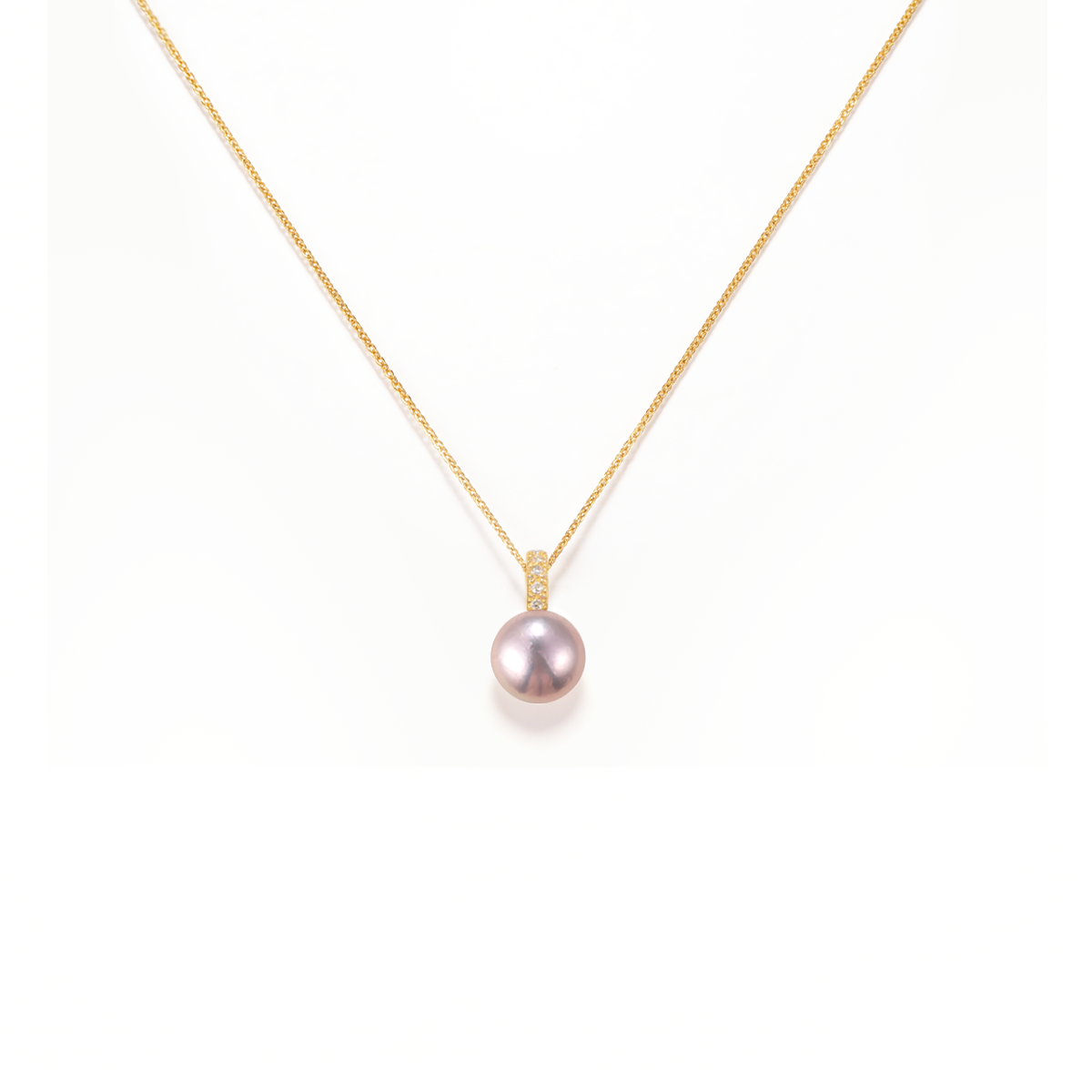 鎏金紫-12-13mm紫色淡水珍珠吊坠 淡水爱迪生 Pearl Pendant detail view