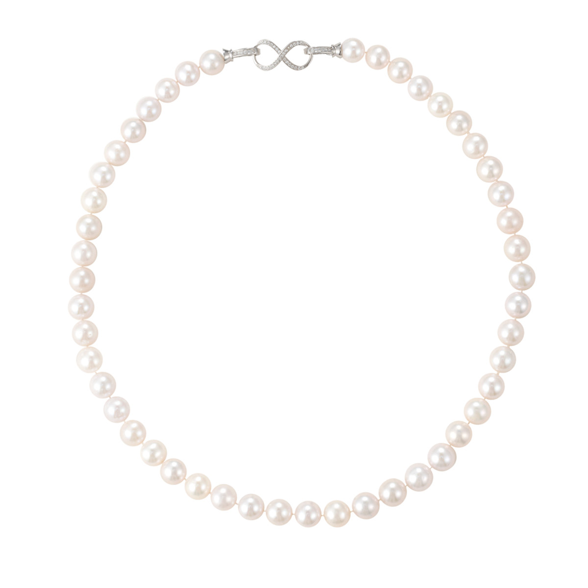 花夭-8.5-9.5mm白色淡水无核珍珠项链 淡水无核 Pearl Necklace detail view