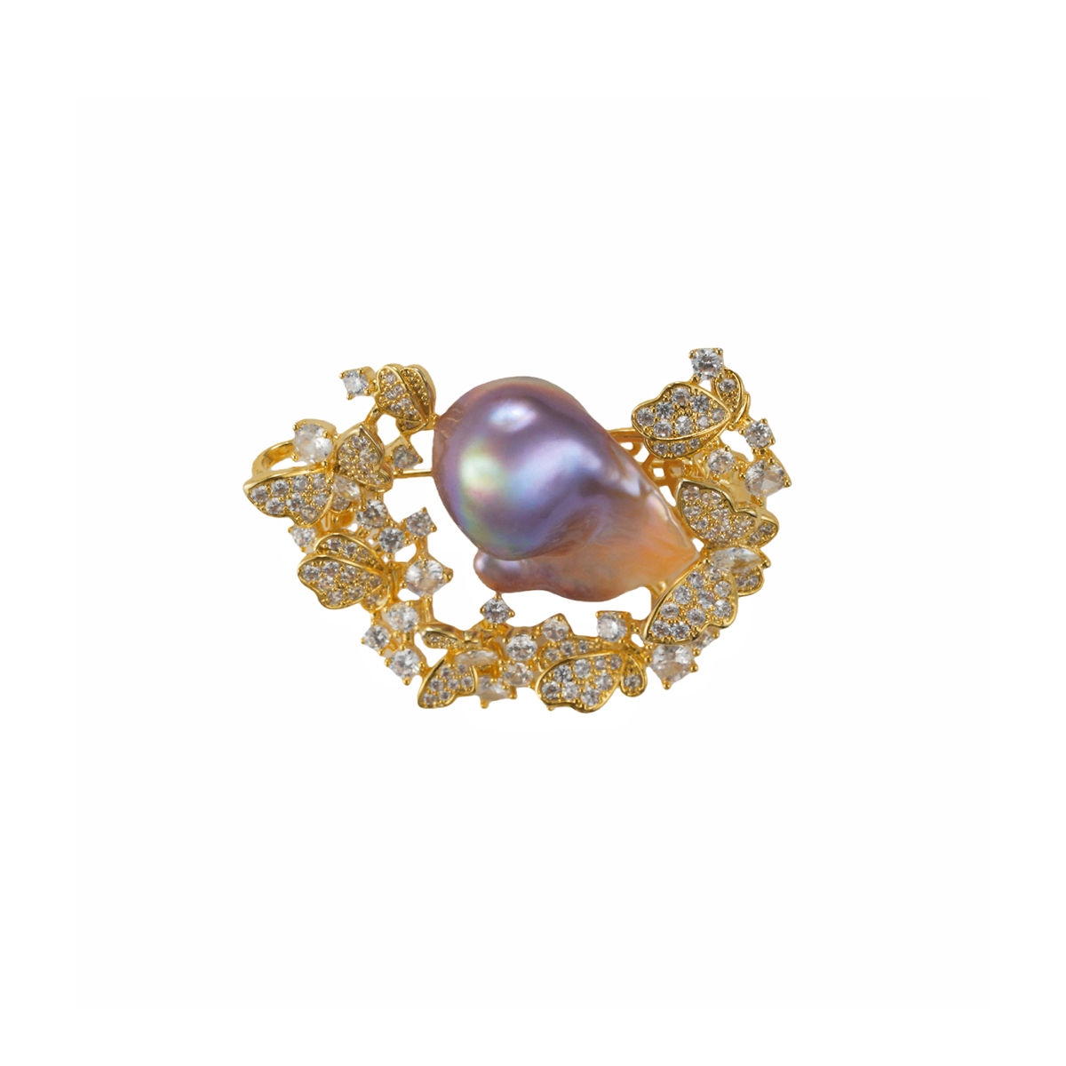 花环-胸针 淡水巴洛克 Pearl Brooch detail view