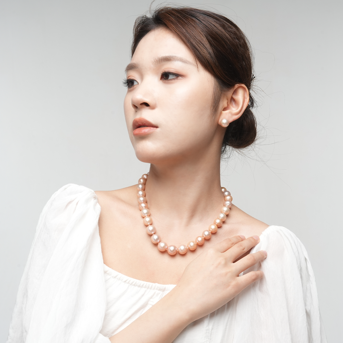 日出金-11.5-14.5-mm金色淡水珍珠项链 淡水爱迪生 Pearl Necklace product listing