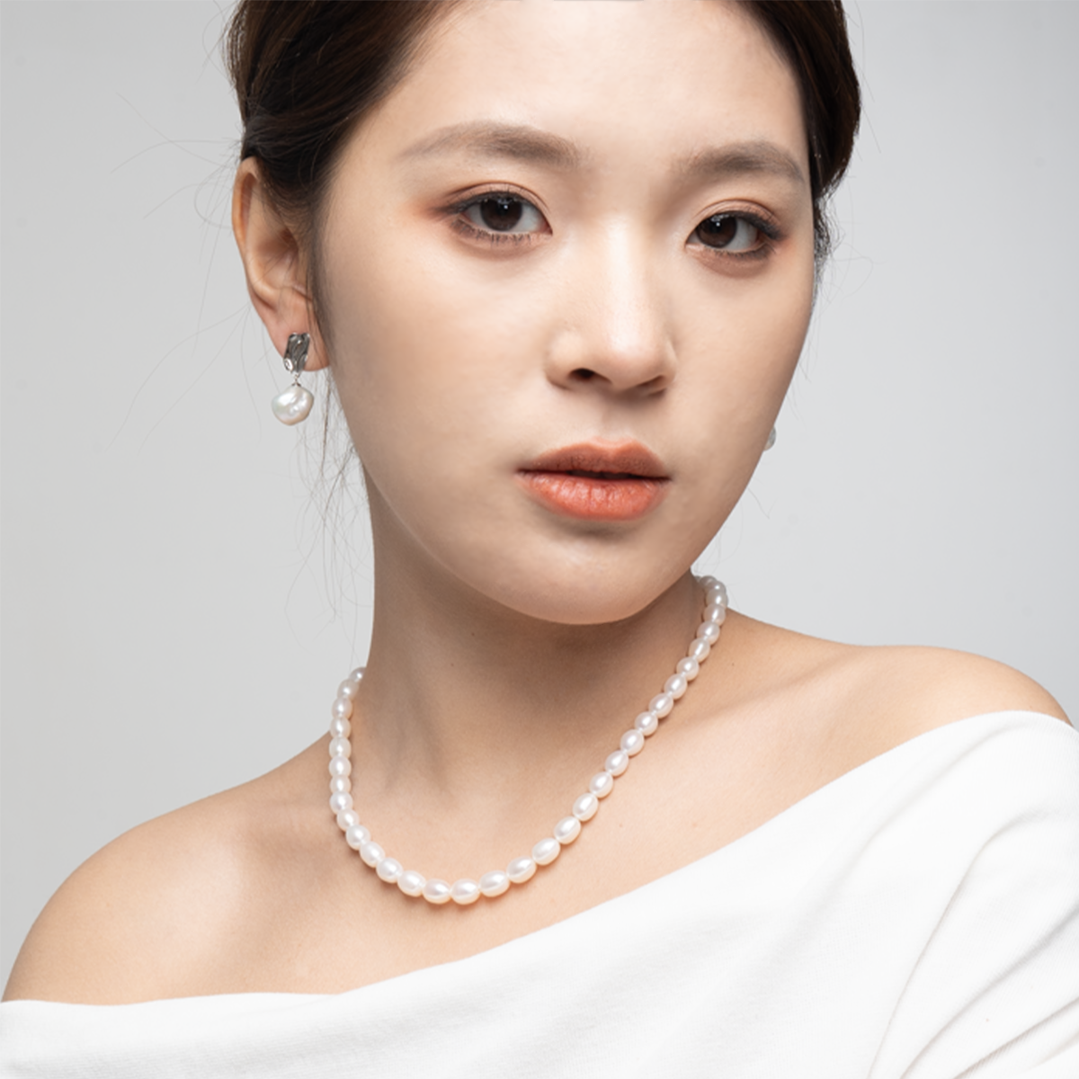 美人泪 - 8.5-9.5 mm白色淡水无核珍珠项链 淡水无核 Pearl Necklace product listing