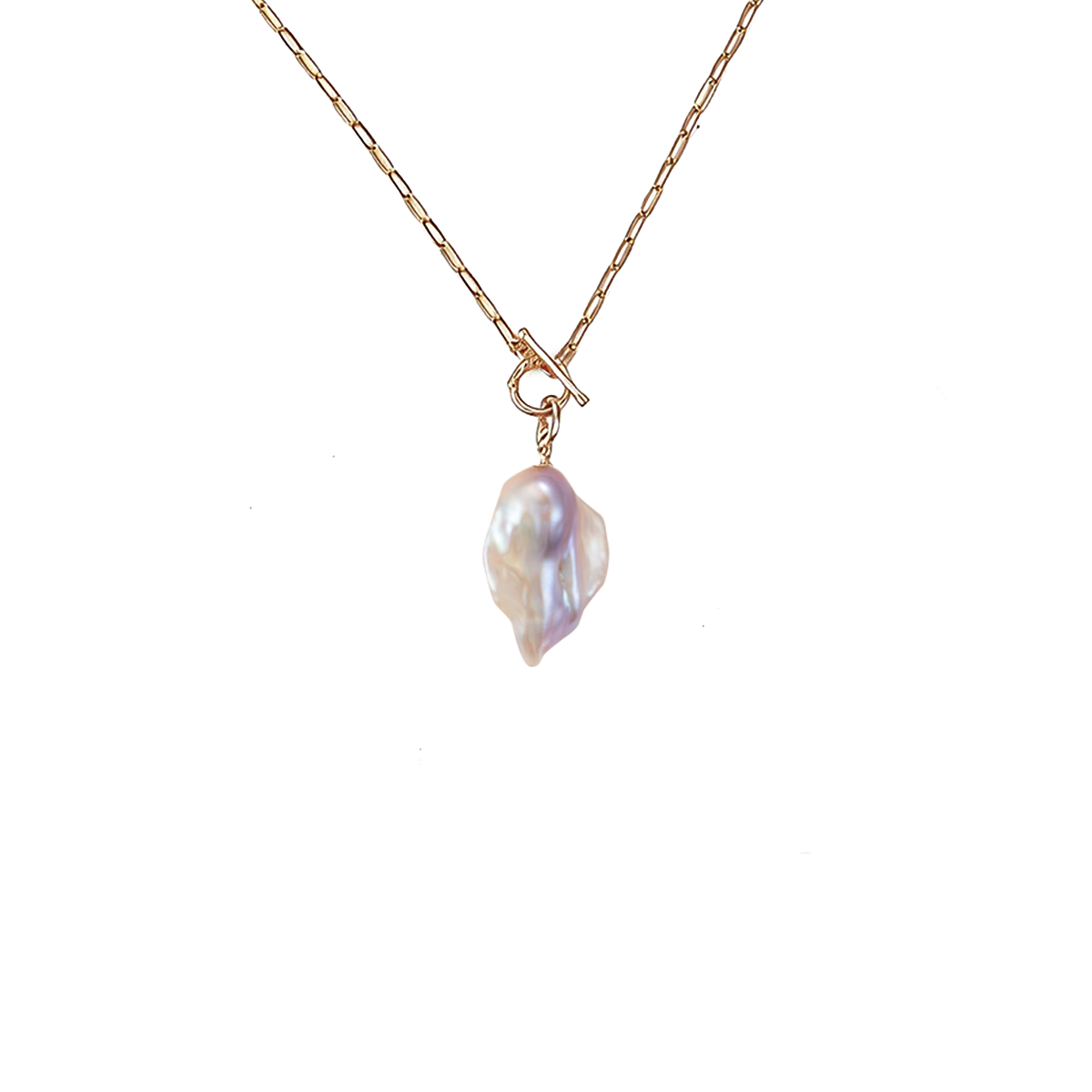 锦绣琉璃-20-30mm炫彩紫淡水巴洛克珍珠吊坠 淡水巴洛克 Pearl Pendant detail view