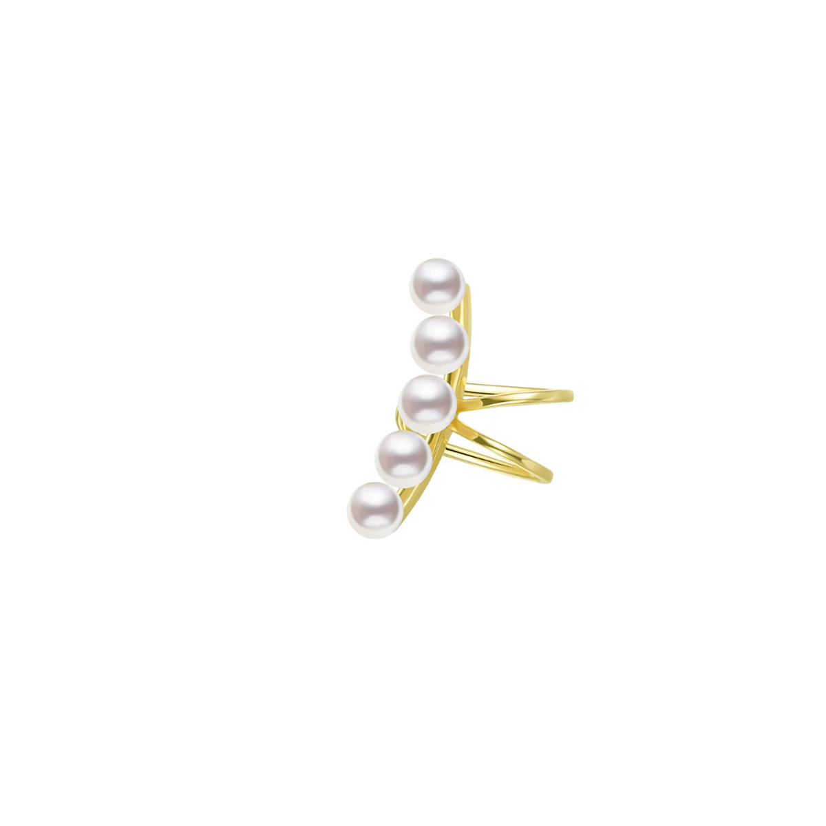 海水Akoya珍珠耳骨夹18K金法式耳环气质高级无耳洞耳钉 Freshwater Pearl Earrings product listing