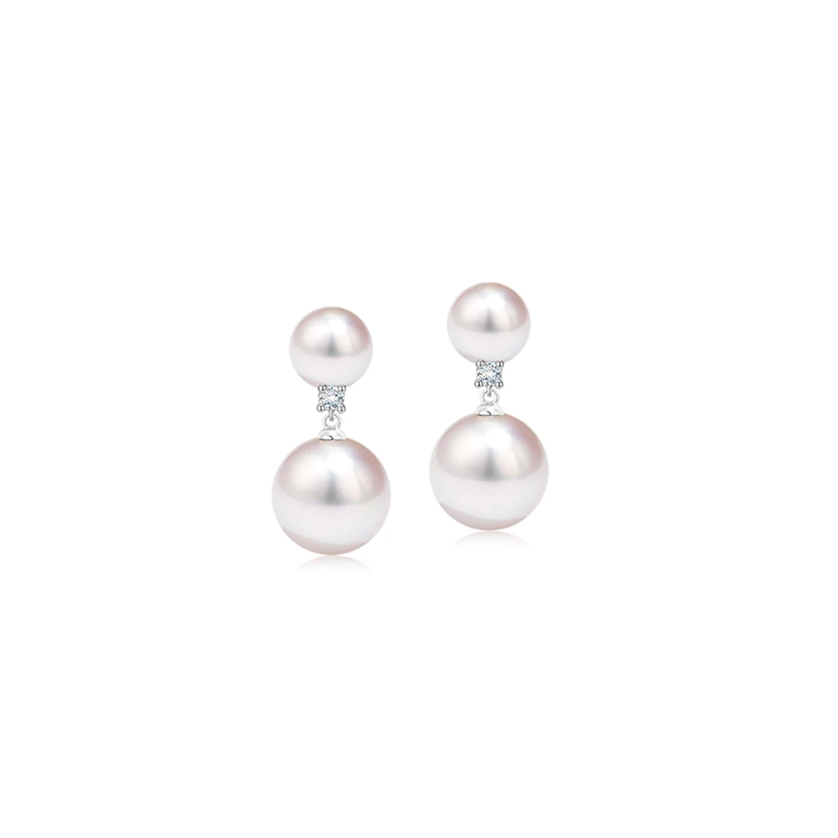 双珠Akoya海水珍珠耳钉 Freshwater Pearl Earrings related product