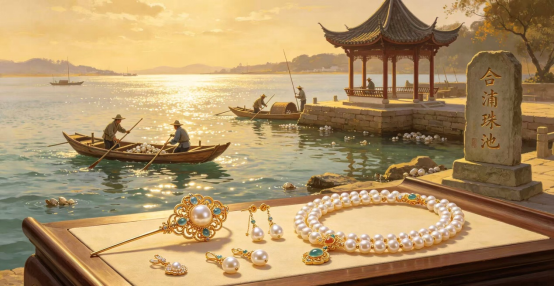 Beijing Luck and Power Jewelry Company Limited. natural freshwater pearl jewelry fashion display