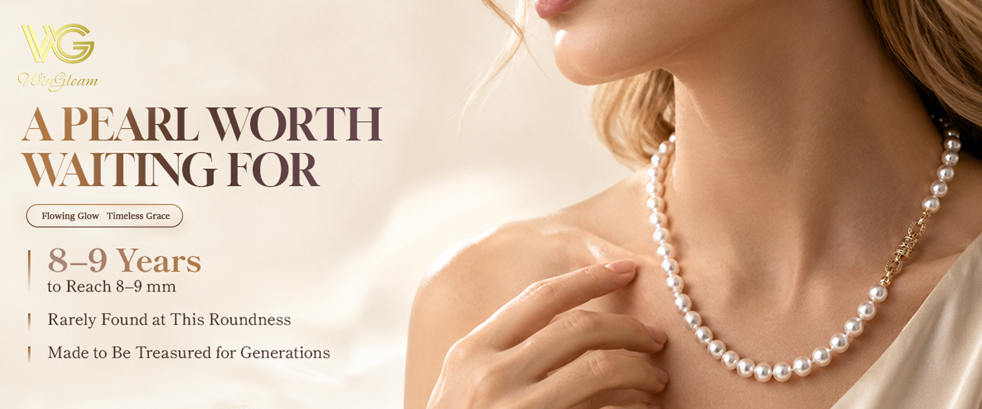 Beijing Luck and Power Jewelry Company Limited. natural freshwater pearl jewelry fashion display